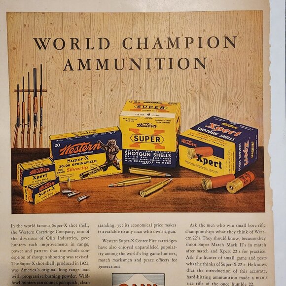 Western Cartridge Advertisement / Old Spice Advertisement - 1946 - Picture 3 of 8